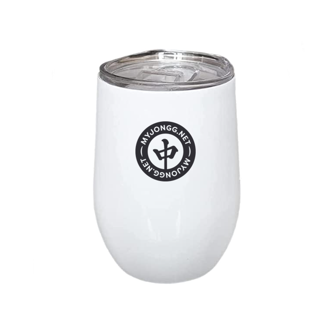 Friends, Wine, & Mah Jongg are a Pung Made in Heaven Wine Tumbler with lid and straw