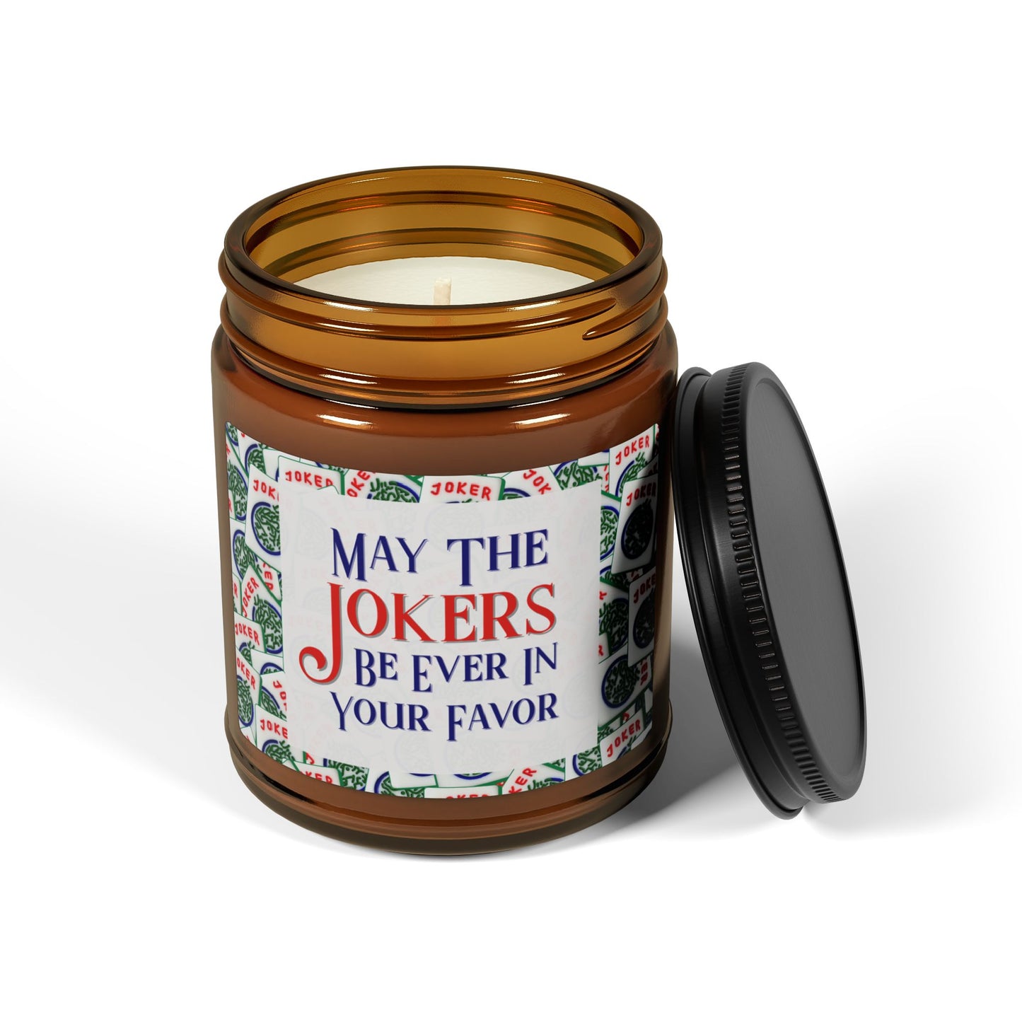 Soy Candle - Mah Jongg Joker Tiles Design