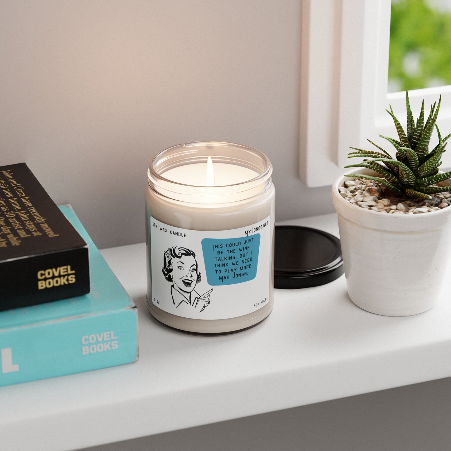 Mah Jongg Retro Quote Scented Soy Candle 4