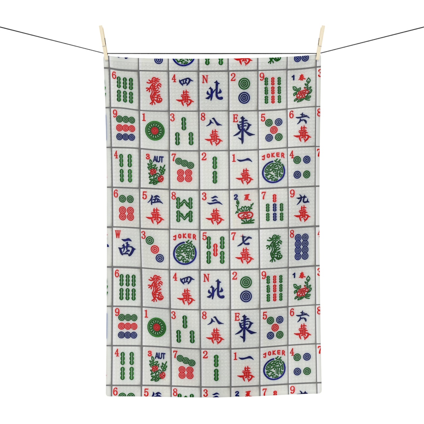 Mah Jongg Tile Microfiber Tea Towel