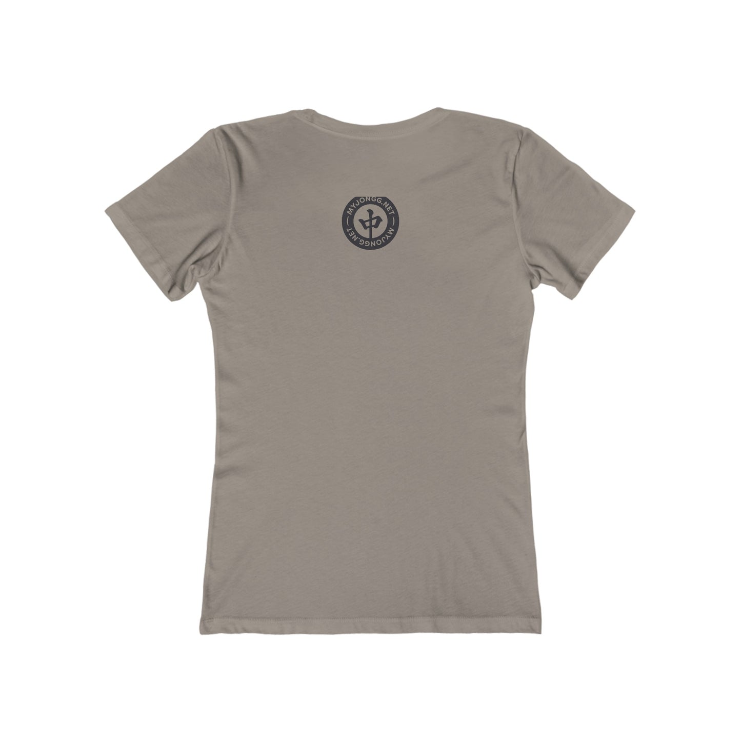 Women's Boyfriend Tee: Mah Jongg EKG