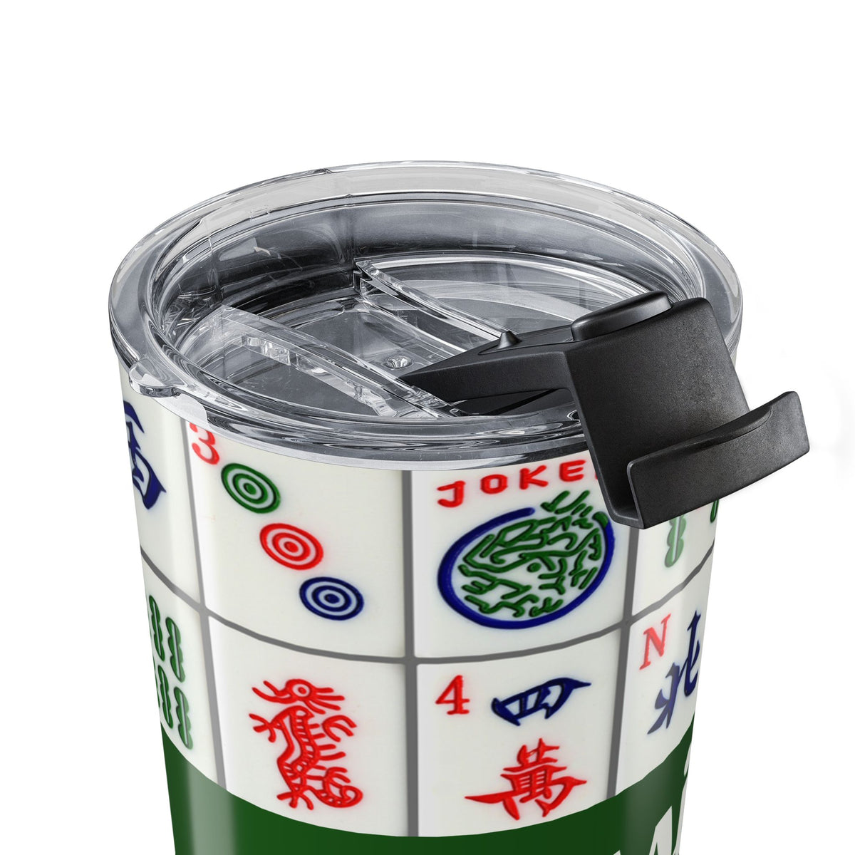 Personalized Mahjong Tumbler 20oz — Custom Name Tile Design, Insulated Travel Cup