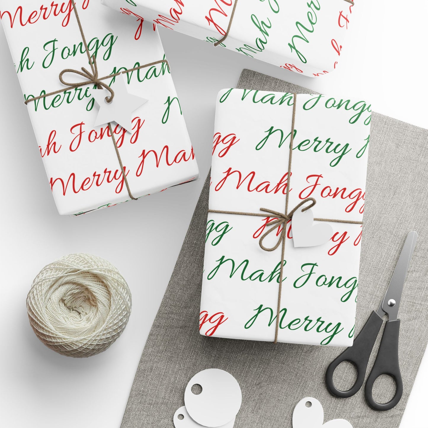 Merry Mah Jongg Wrapping Paper