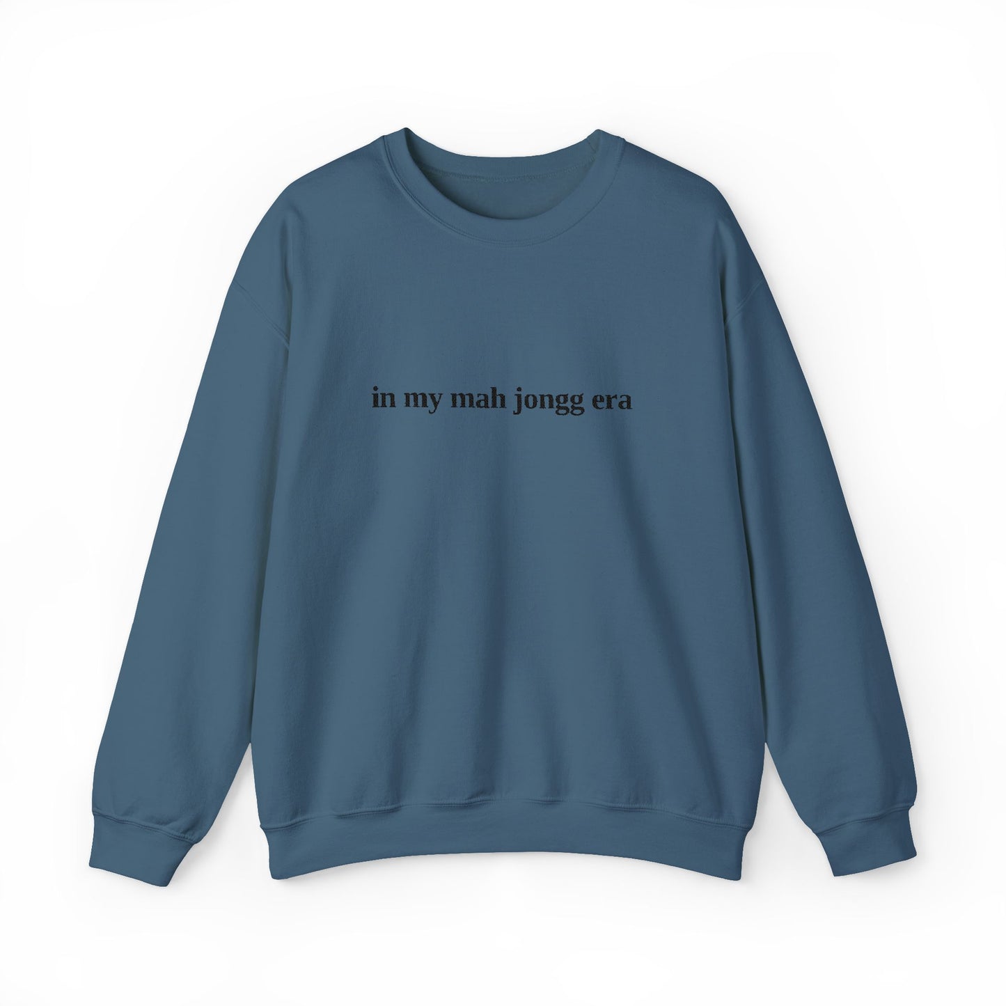 "in my mah jongg era" Embroidered Crewneck Sweatshirt