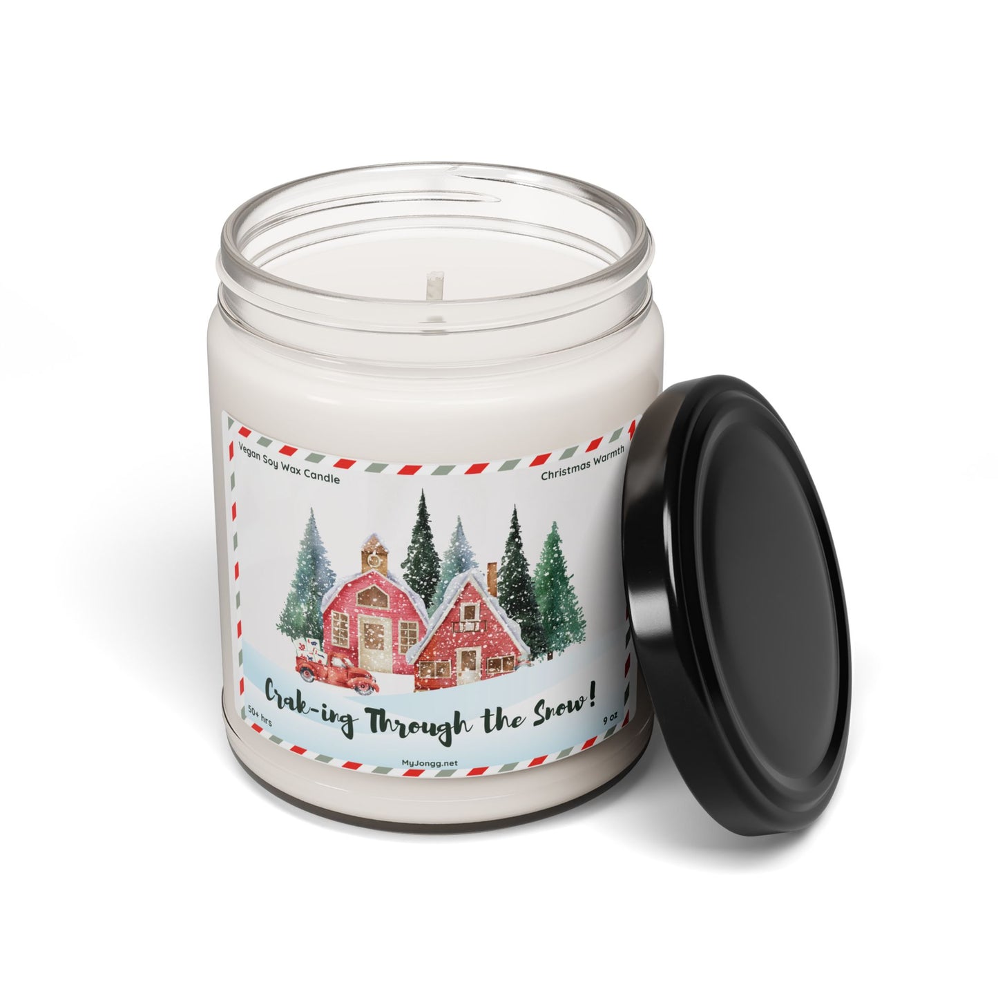 Craking Through the Snow Mah Jongg Christmas Soy Candle (9oz)