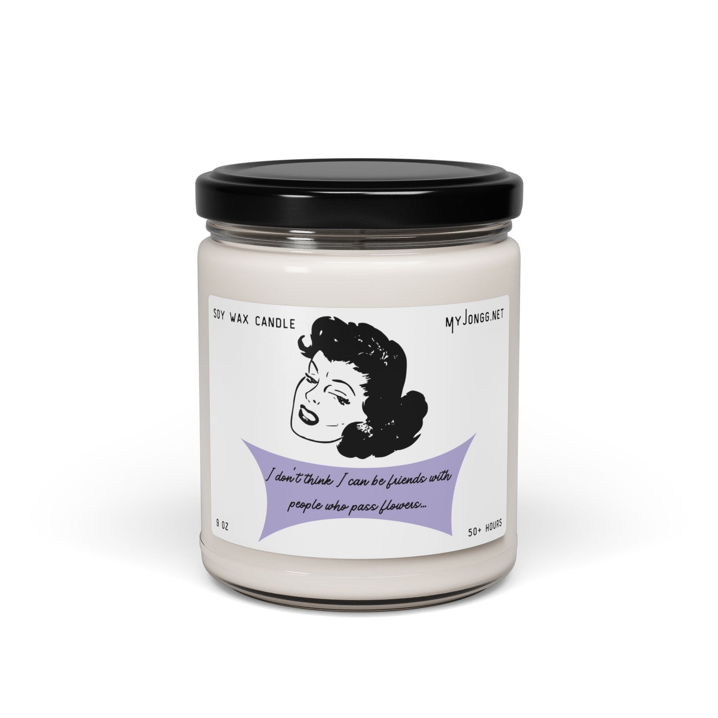 Mah Jongg Retro Quote Scented Soy Candle 4