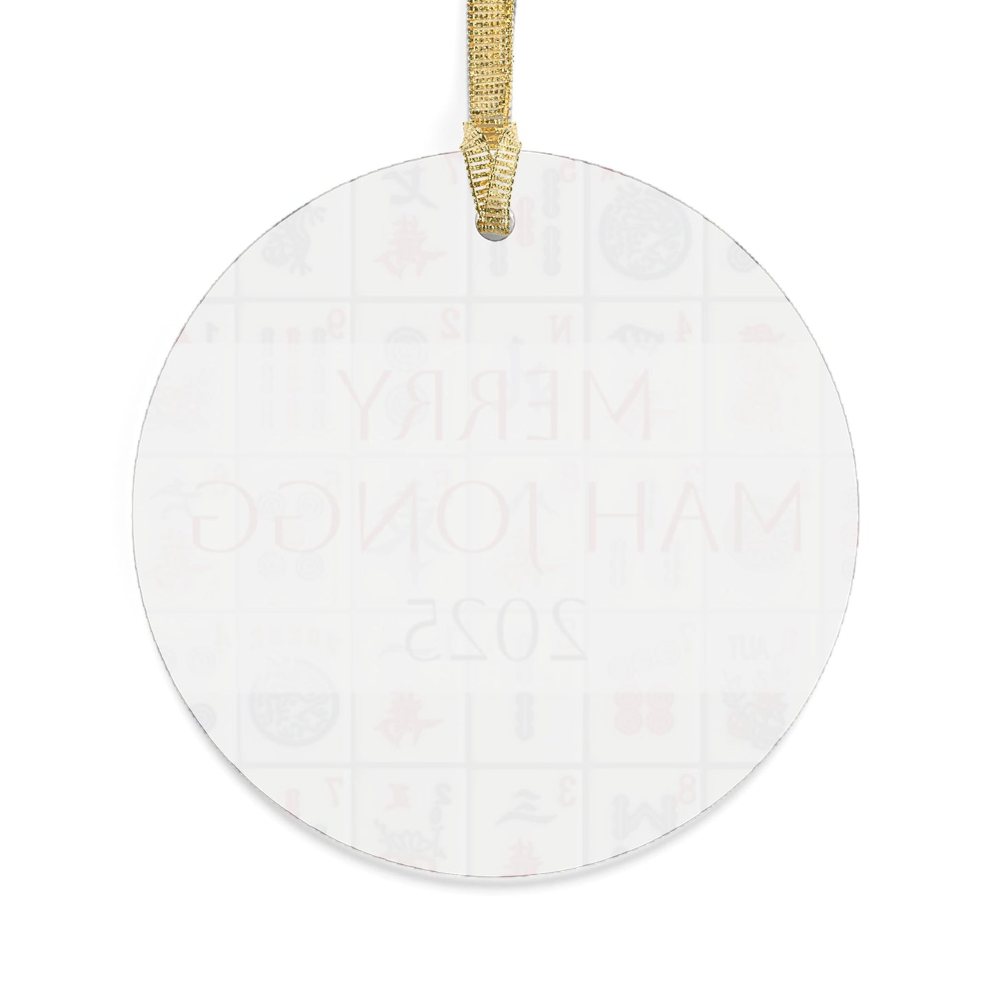 Merry Mah Jongg 2025 Acrylic Ornament