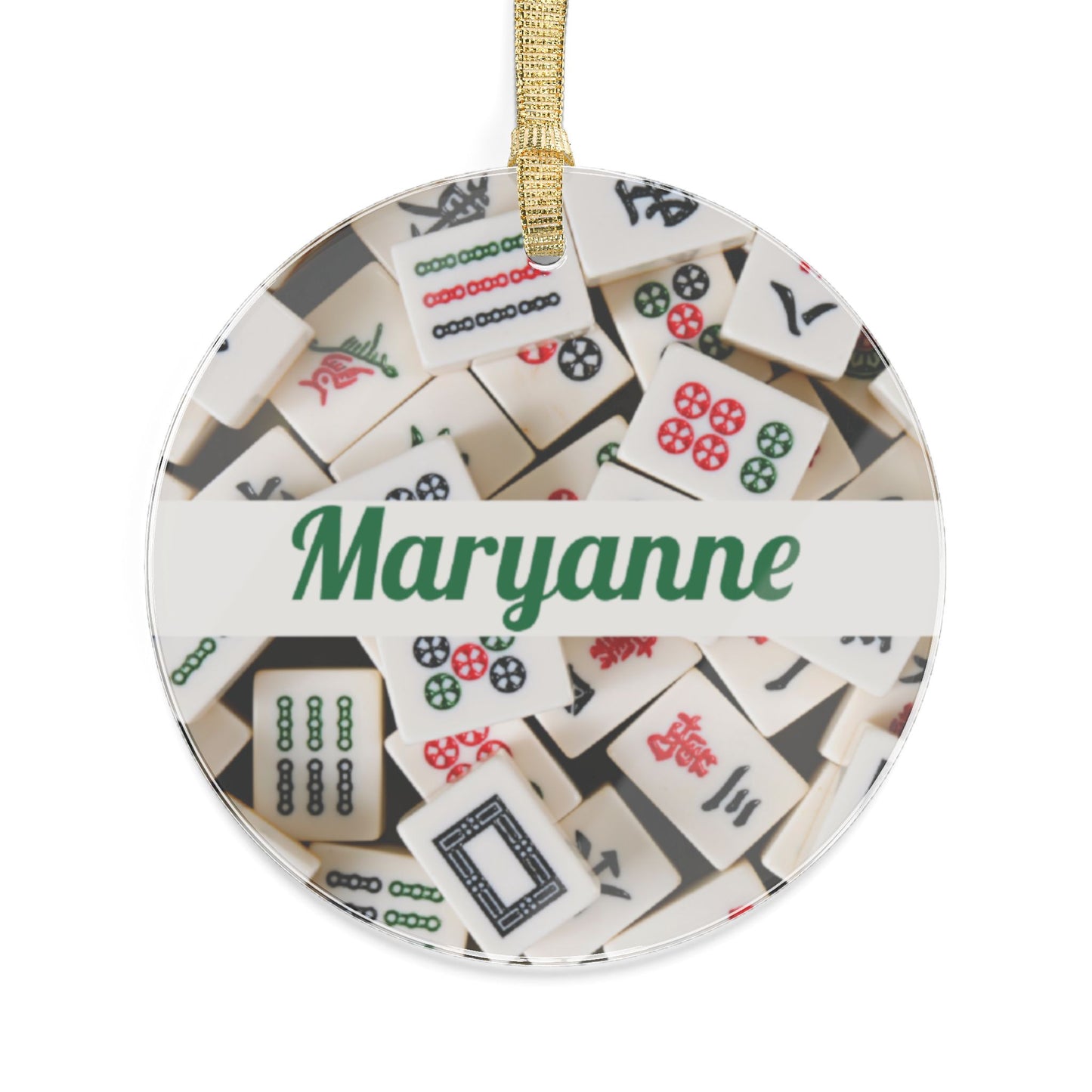 Personalized Mah Jongg Acrylic Ornament