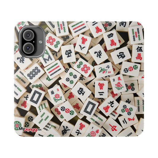 Mah Jongg-Themed Flip/Folio Case for iPhone or Samsung cell phones