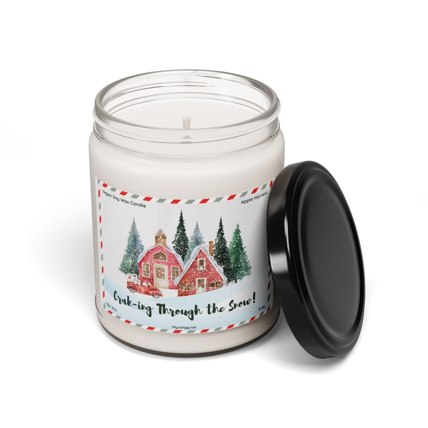 Craking Through the Snow Mah Jongg Christmas Soy Candle (9oz)