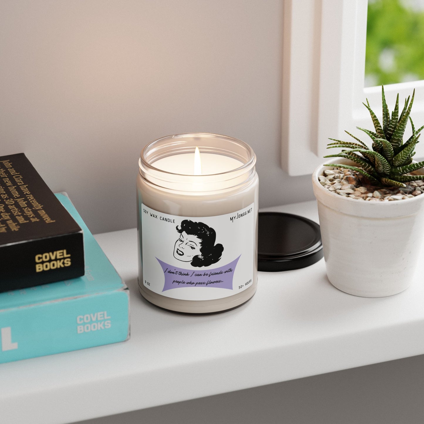 Mah Jongg Retro Quote Scented Soy Candle 4