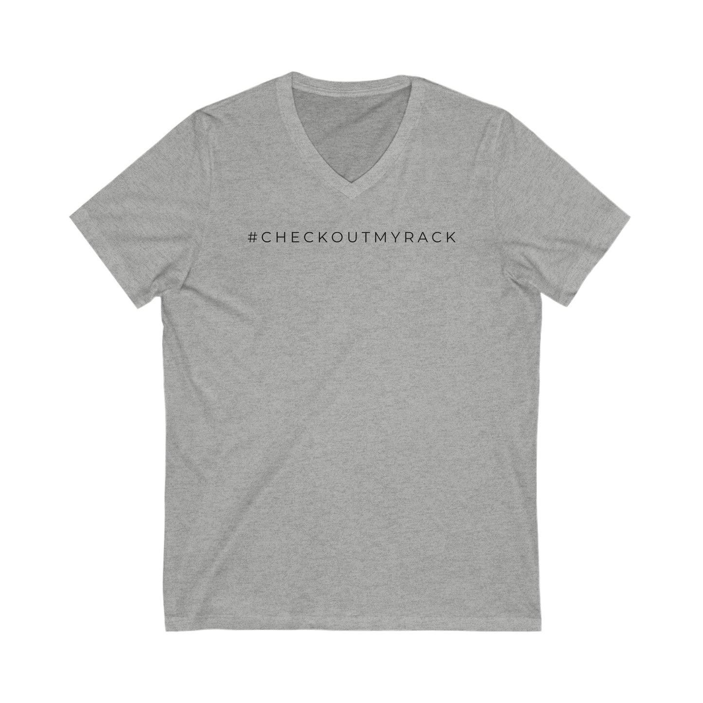 Jersey Short Sleeve V-Neck Tee: #CHECKOUTMYRACK