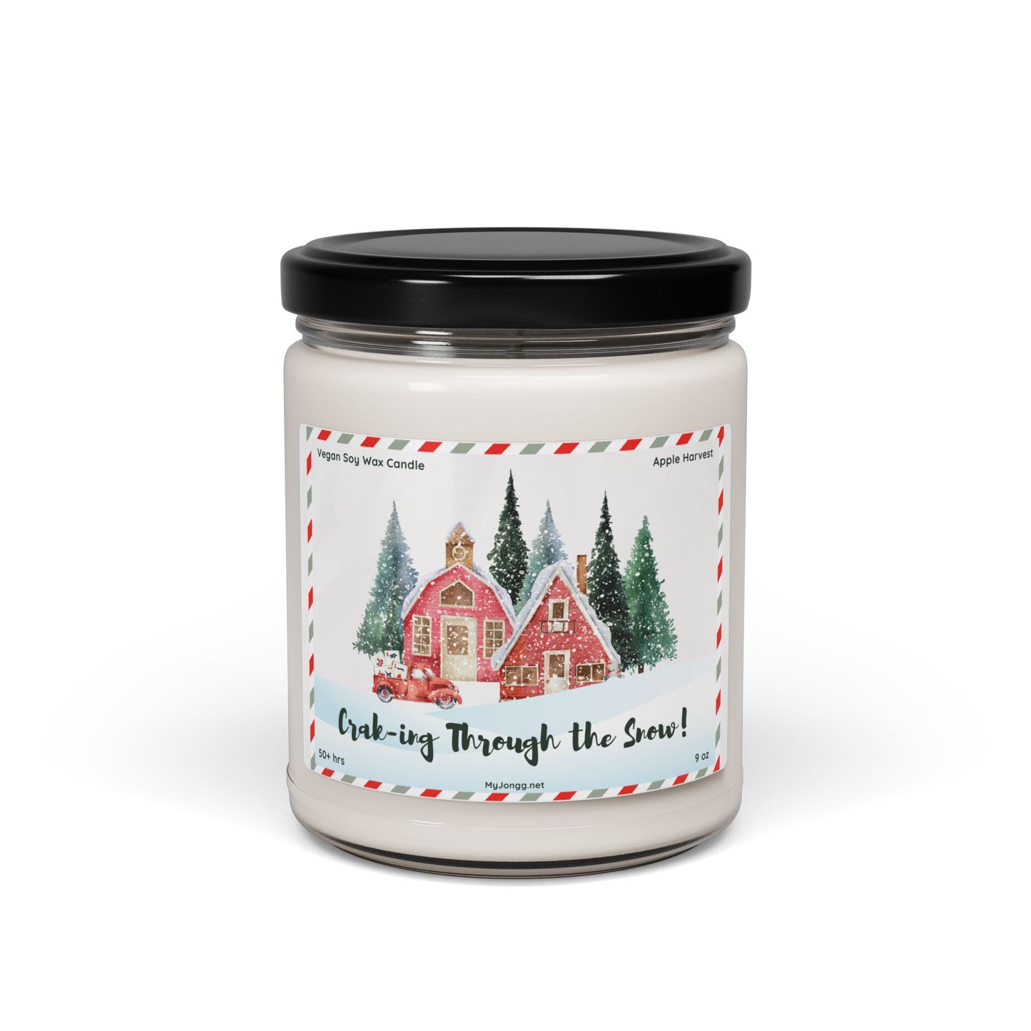Craking Through the Snow Mah Jongg Christmas Soy Candle (9oz)