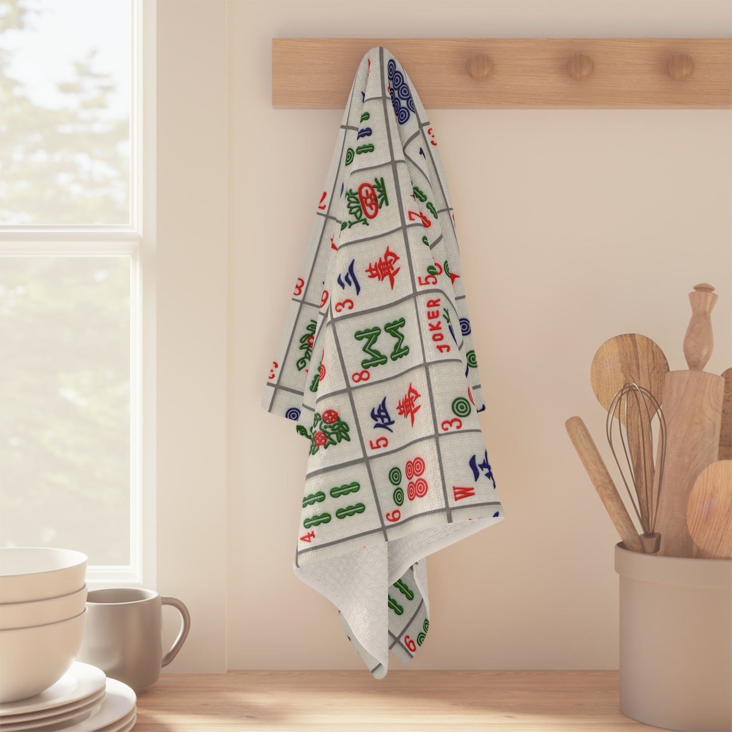 Mah Jongg Tile Microfiber Tea Towel