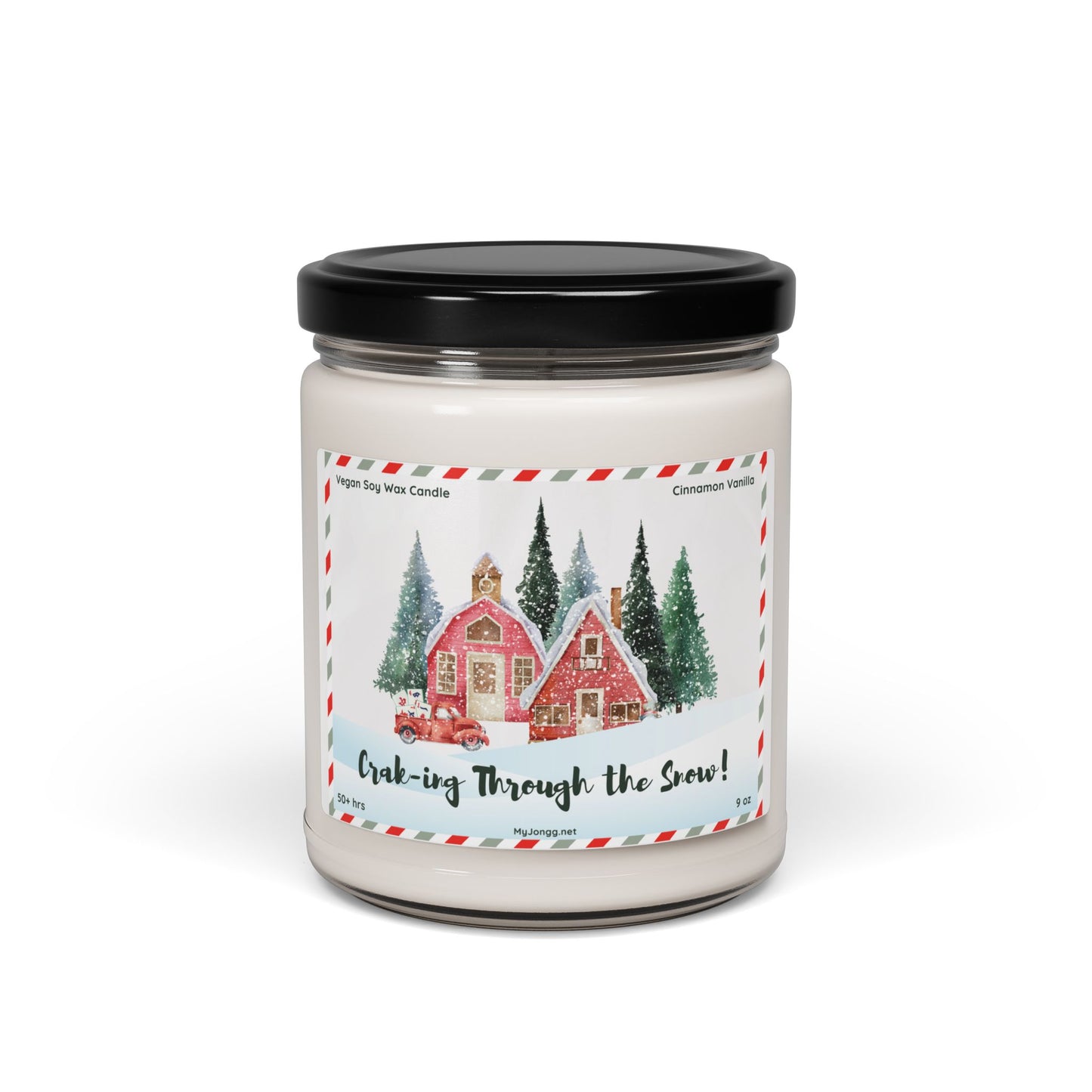 Craking Through the Snow Mah Jongg Christmas Soy Candle (9oz)