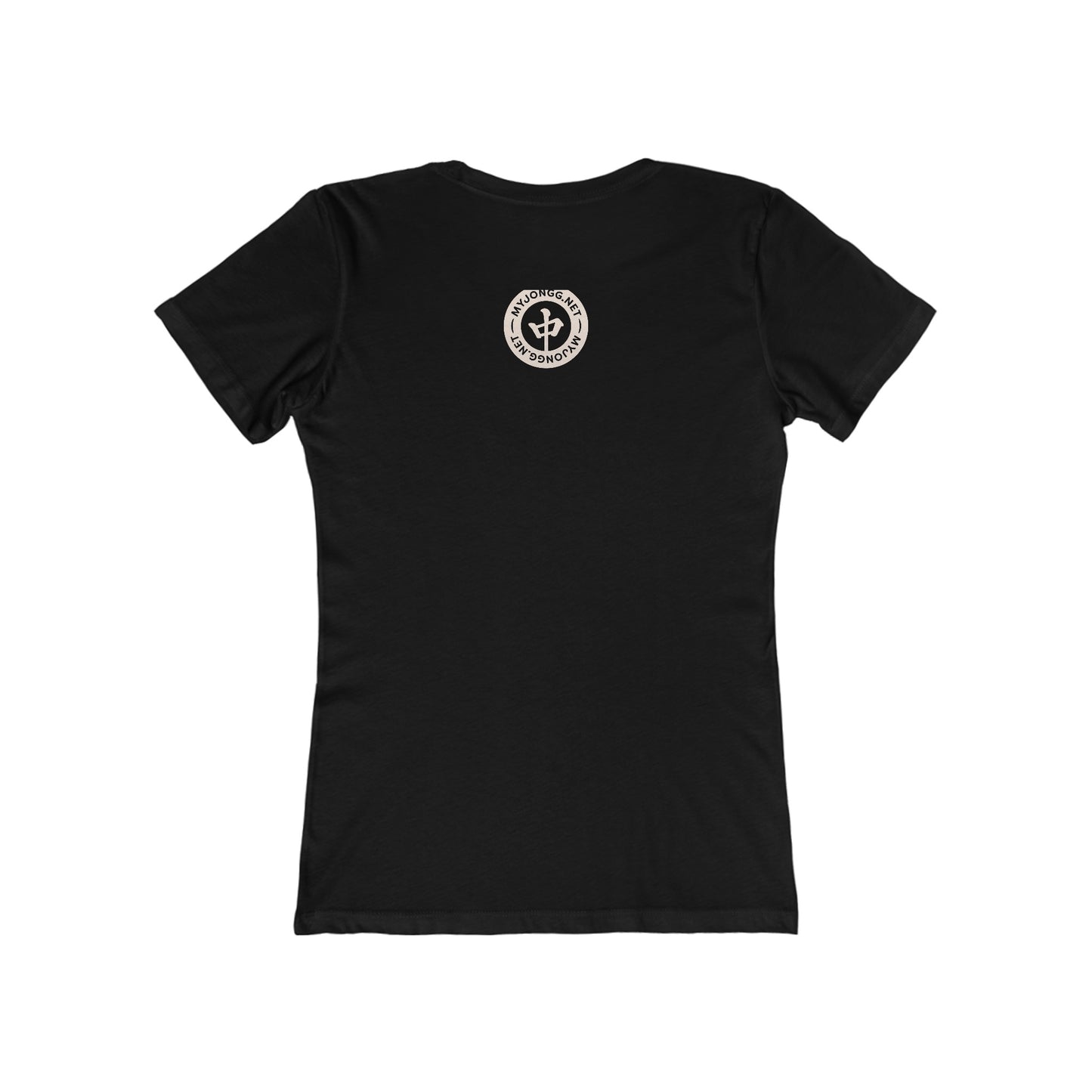 Women's Boyfriend Tee: Mah Jongg EKG