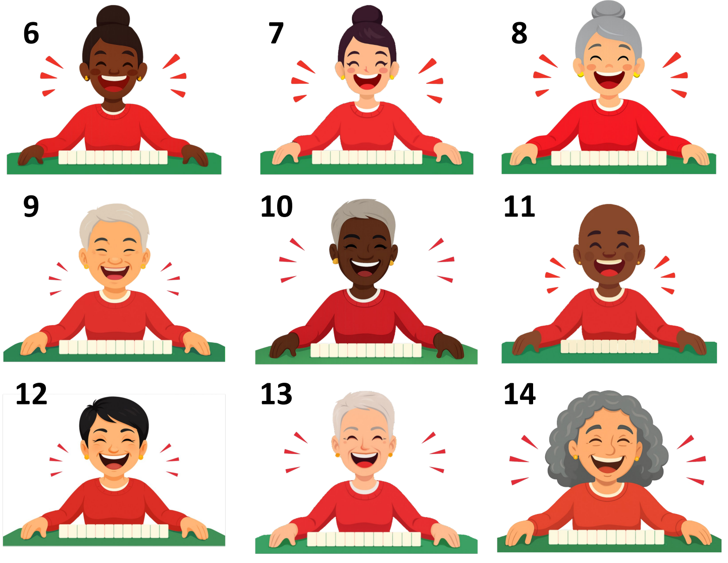 Personalized Mahj Squad Mug — 2, 3, or 4-Person 'Mahj Squad' Accent Coffee Mug (15 oz)