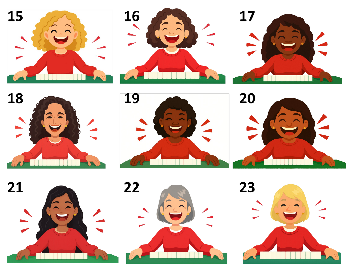 Personalized Mahj Squad Mug — 2, 3, or 4-Person 'Mahj Squad' Accent Coffee Mug (15 oz)