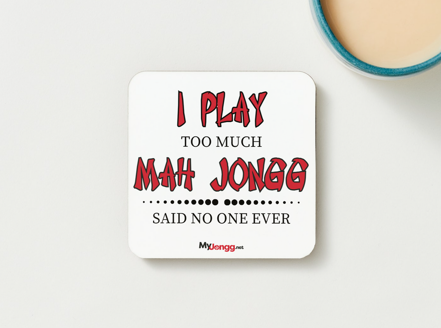 Square Hardboard Mah Jongg Coasters - Set #2