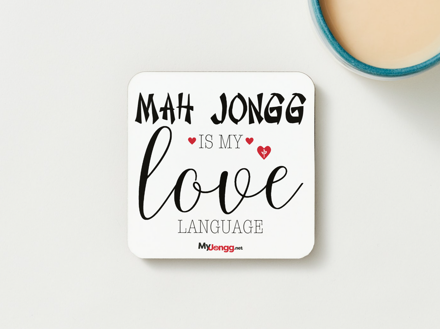 Square Hardboard Mah Jongg Coasters - Set #2