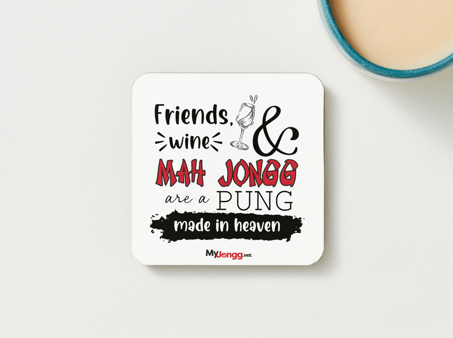 Square Hardboard Mah Jongg Coasters - Set #1