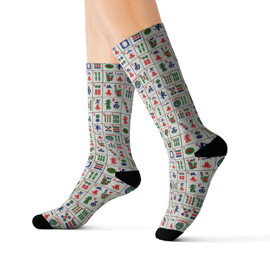 Mah Jongg Tiles Sublimation Socks