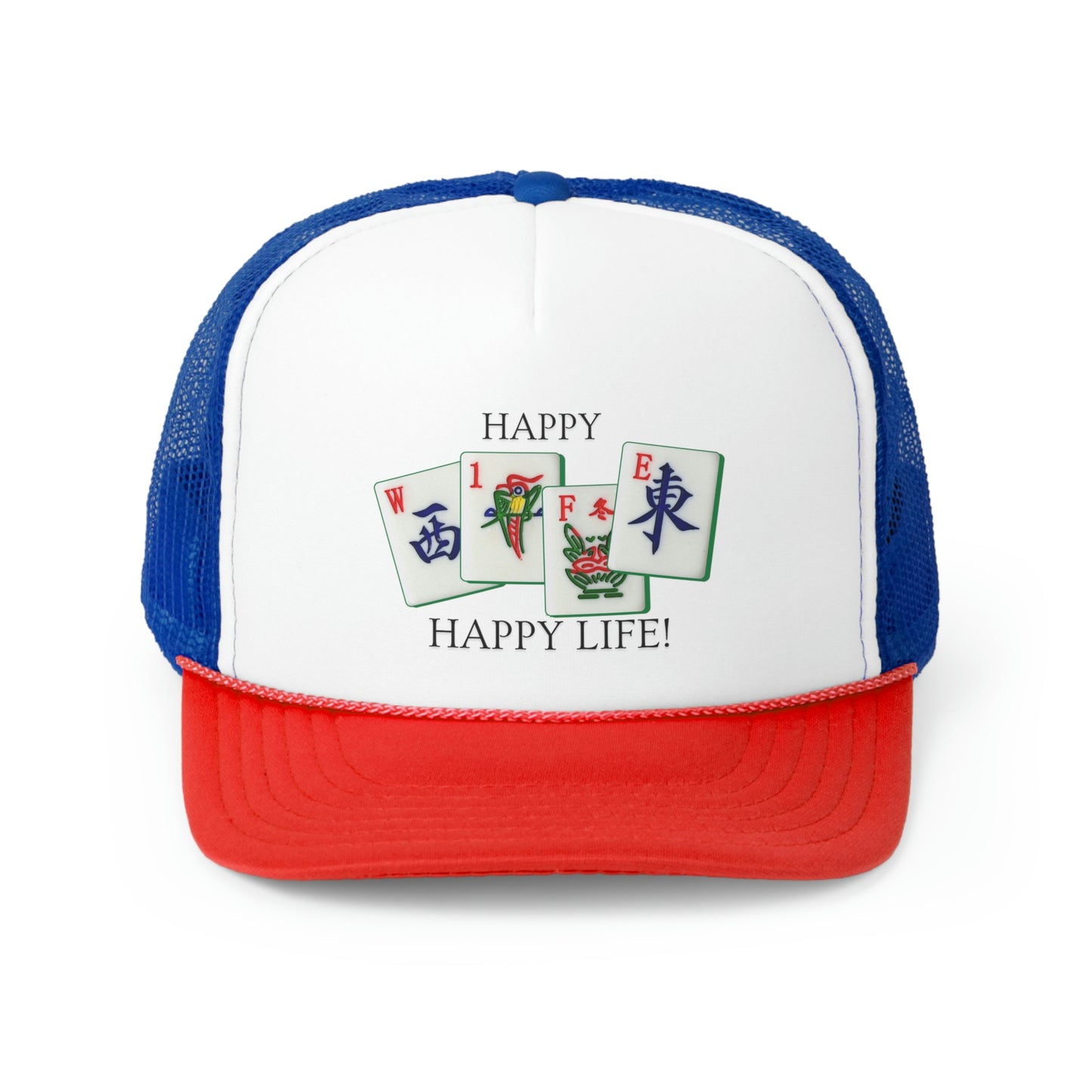 Happy Mah Jongg Wife, Happy Life Trucker Cap