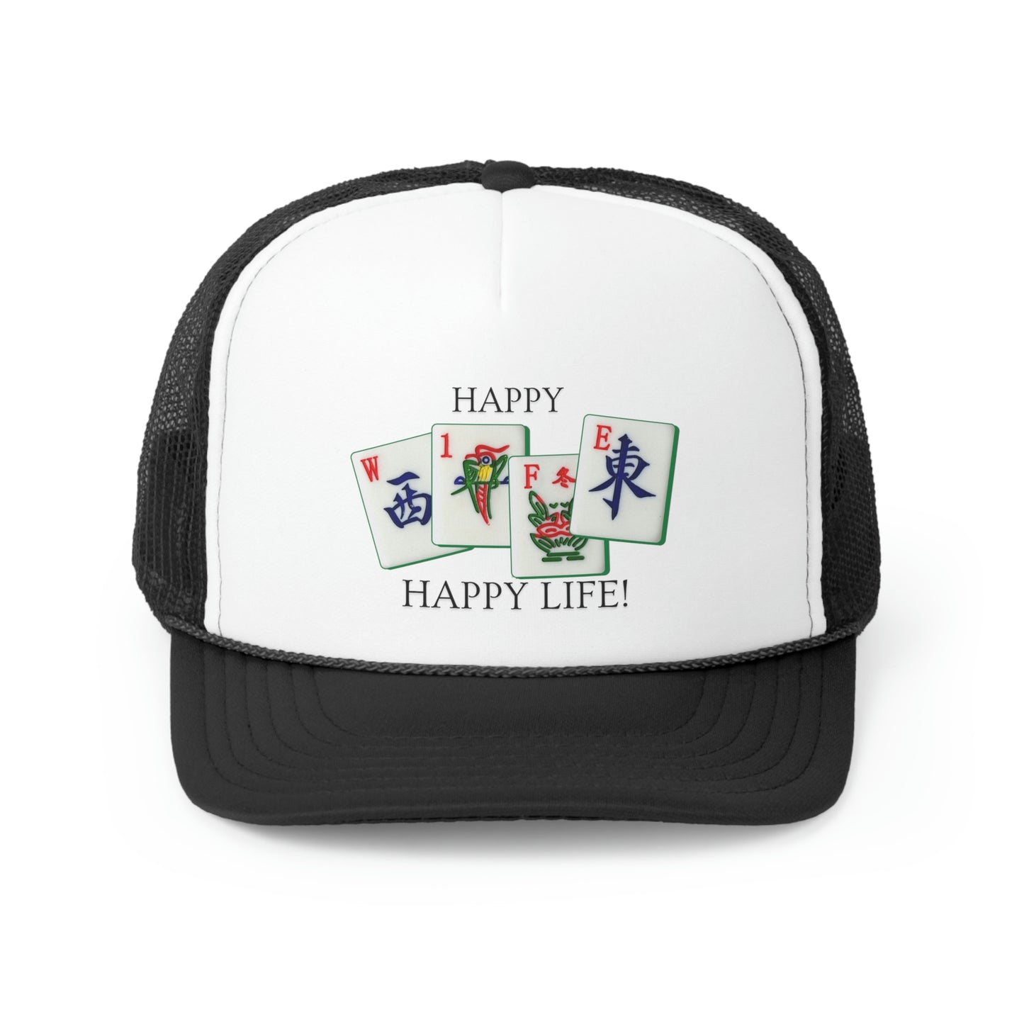 Happy Mah Jongg Wife, Happy Life Trucker Cap