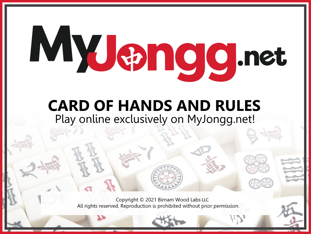 MyJongg.net Starter Card